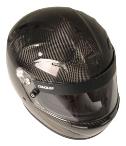 Conquer Carbon Fiber Full Face Auto Racing Helmet Snell SA2015